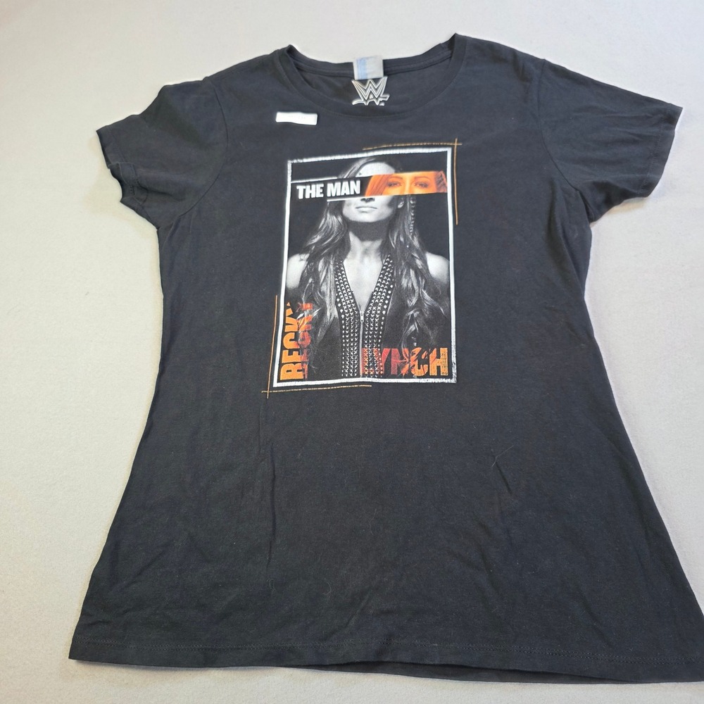 WWE Becky Lynch The Man Graphic T-Shirt Black Port & Company Womens Med